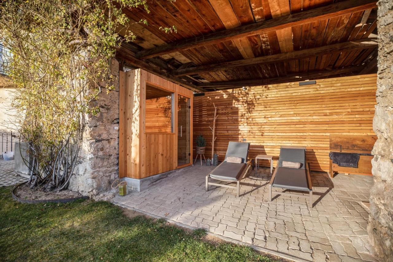 Brantenhof Ferienwohnung Vinea Cortaccia Luaran gambar